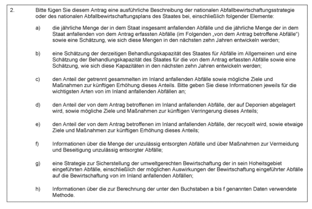 AbfallverbringungsVO Anhang VIII-3